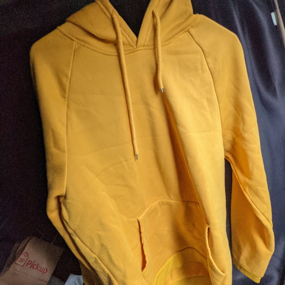 Yellow Shein hoodie